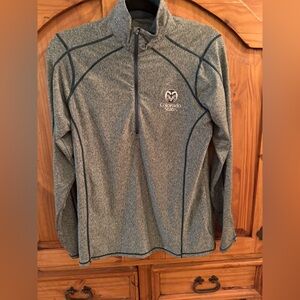 Gray / Green Colorado State Pullover